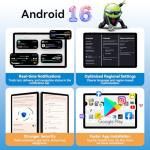 Android 16 Tablet 11 Inch with Keyboard [2026 UK Premier Edition] – 24GB RAM 128GB+2TB(TF)| Octa-Core | 8000mAh | 13MP Camera | 5G WiFi 2-in-1 Laptop Tablet with 4-Year Warranty, Mouse, Stylus & Case