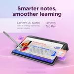 Lenovo Idea Tab Plus Android Tablet | 12.1 inch 2.5K (2560x1600) Display | MediaTek Dimensity 6400 | 8 GB RAM | 256 GB UFS 2.2 | Wi-Fi 5 | Luna Grey |Tab Pen + Folio Case