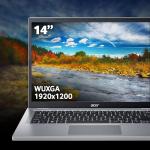 acer Aspire Go 14 AG14-21P Laptop - AMD Ryzen 3 7320U, 8GB, 128GB SSD, Integrated Graphics, 14 Inch WUXGA, Windows 11, Silver