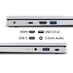 acer Aspire Go 14 AG14-21P Laptop - AMD Ryzen 3 7320U, 8GB, 128GB SSD, Integrated Graphics, 14 Inch WUXGA, Windows 11, Silver