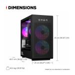 HP OMEN 35L Gaming Desktop PC, Intel Core Ultra 7 265K 20-Core 5.5GHz, 32GB DDR5 RAM, 1TB SSD + 1TB HDD, NVIDIA GeForce RTX 5080 16GB GDDR7, Windows 11 Home, Tower