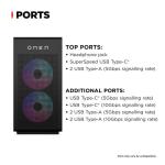 HP OMEN 35L Gaming Desktop PC, Intel Core Ultra 7 265K 20-Core 5.5GHz, 32GB DDR5 RAM, 1TB SSD + 1TB HDD, NVIDIA GeForce RTX 5080 16GB GDDR7, Windows 11 Home, Tower