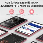 VASOUN 10 Inch Tablet,Tablet PC Android 14 with 4GB(2+2GB Expand) RAM 32GB ROM,6000mAh Battery,1280 * 800 IPS,Dual Speaker,Dual Cameras,Type C(Pink)