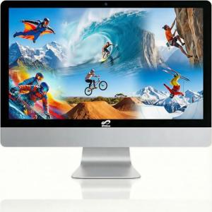 STGsivir All-in-one PC Desktop Computer, 24" FHD Display, Core i7 up to 4.0GHz, 16GB RAM, 1TB SSD, WiFi, Bluetooth 5.0, Windows11 Pro, White, for Office & Entertainment
