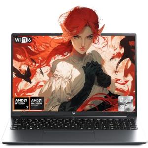 Tivique 16.1" Gaming Laptop with Ryzen 7 H255 Processor up to 4.90 GHz (Beat 13th i7-13800H), 8C/16T - 4800MHz 16GB RAM DDR5*2+512GB M.2 SSD,1200 FHD, HDMI, WiFi 6,12C Radeon 780M, Backlit Keyboard