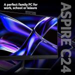 acer Aspire C24-2Y All-in-One Desktop PC - Intel Core i5-13420H, 16GB, 1TB SSD, Integrated Graphics, 23.8" Full HD, Windows 11, Black