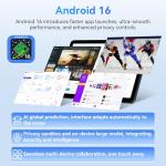 Tablet 2026 Android 16 Tablets, 10.1 Inch Tablet with HD Display, 18GB RAM 128GB ROM /2TB TF, Gemini AI 2.0, Daul Speaker and Cameras, 6000mAh, Widevine L1, 2 in 1 Tablets with Keyboard Mouse Stylus
