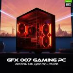 GFX-007 Gaming PC High-Performance Desktop PC - Intel Core i7 6th • 1TBHDD + 256SSD • RTX 3050 6GB • 16GB RAM DDR4 • Advanced Cooling • Windows 11 (RTX 3050 6GB, Core i7 6th)