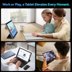 Tablet 2026 Android 16 Tablets, 10.1 Inch Tablet with HD Display, 18GB RAM 128GB ROM /2TB TF, Gemini AI 2.0, Daul Speaker and Cameras, 6000mAh, Widevine L1, 2 in 1 Tablets with Keyboard Mouse Stylus