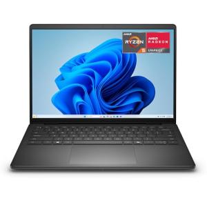 Dell 14 Laptop DC14255 14-Inch 2K 1920x1200) Display, AMD Ryzen 5 220, AMD Radeon Graphics, 16GB DDR5 RAM, 512GB SSD, Windows 11 Home, UK Qwerty Backlit Keyboard, Carbon Black