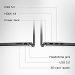 Dell Inspiron 15 3520 Laptop | FHD (1920 x 1080) 120Hz Display | Intel Core i5-1235U | Intel UHD Graphics | 8gb RAM | 512GB SSD | English-UK Keyboard | Carbon black