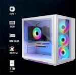 STGsivir Gaming PC, Gaming Computer Desktop Tower, Intel Core i7-6700 up to 4.0GHz, Nvidia GeForce RTX 3050 6GB GDDR6, 32GB DDR4 RAM, 1TB SSD, WIFI 6, BT 5.0, RGB Fan x3, Windows11 Pro