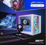 STGsivir Gaming PC, Gaming Computer Desktop Tower, Intel Core i7-6700 up to 4.0GHz, Nvidia GeForce RTX 3050 6GB GDDR6, 32GB DDR4 RAM, 1TB SSD, WIFI 6, BT 5.0, RGB Fan x3, Windows11 Pro