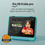 Amazon Fire HD 8 Kids Pro tablet (newest gen), ages 6–12 | 3 GB memory, includes ads-free books, games and videos that children love, 8" HD screen, parental controls, 13-hr battery, 32 GB