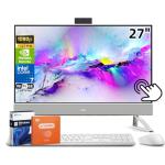 Dell Inspiron 7730 27" Touchscreen All in One Desktop Computer, Intel 10-Core 7 150U, NVIDIA GeForce MX570A, 64 GB RAM, 4 TB SSD, Wi-Fi 6E, Windows 11 Pro, Office Pro Lifetime, Wireless KB and Mouse
