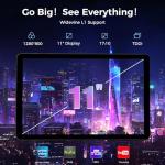 RebotAi 2026 Tablet 11 Inch Android 15 with Gemini AI, 18GB+128GB/1TB, GMS Widevine L1, Octa-core 2.0GHz, WiFi 6 & BT 5.2, 7000mAh Tablet