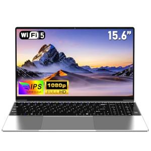 NAIKLULU 15.6 Inch Laptop with 4425Y Processor, 8GB RAM 256GB SSD Laptop 2026 Computer Pc, FHD 1920 x 1080P, 5000 MAh/38.5Wh, TF Card, Webcam, Touchpad, Student/Home/Business