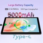 Ainmel 10.36 inch Tablet, Android Tablet 16GB+128GB(TF 1TB), Octa Core, 5G WiFi 6, 5000mAh, 5MP+8MP Camera, 1280 * 800 HD Dual Speakers Touchscreen Tablets PC (White)