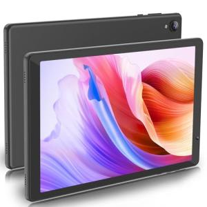 PRITOM 10 inch Tablet, Android 14 tablet, 32GB ROM, 6000Mah, Expand to 1024GB, Quad Core Processor, 10 inch Tablet, Android Tablets HD IPS Screen, Camera, Wi-Fi, Bluetooth, Tablet PC(Gray)