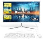 SZTPS 23.8" FHD All in One PC Desktop Computer,i5-12450H 8 core Processor,16 GB RAM,256 GB SSD,WiFi,Bluetooth WiredKeyboard & Mouse,Windows 11 Pro PC (Flat panel)