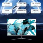 SZTPS 23.8" FHD All in One PC Desktop Computer,i5-12450H 8 core Processor,16 GB RAM,256 GB SSD,WiFi,Bluetooth WiredKeyboard & Mouse,Windows 11 Pro PC (Flat panel)