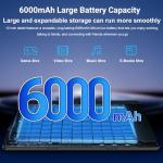 Whitedeer Tablet Android 16, 10 inch Tablet 30GB RAM 128GB ROM/2TB, Android Tablets Octa-Core Processor, Tablet 10 inch with Pen and Keyboard, WiFi 6&Bluetooth 5.0丨6000mAh丨5MP+8MP, Widevine L1-Black