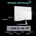 SZTPS 23.8" FHD All in One PC Desktop Computer,i5-12450H 8 core Processor,16 GB RAM,256 GB SSD,WiFi,Bluetooth WiredKeyboard & Mouse,Windows 11 Pro PC (Flat panel)