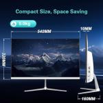 SZTPS 23.8" FHD All in One PC Desktop Computer,i5-12450H 8 core Processor,16 GB RAM,256 GB SSD,WiFi,Bluetooth WiredKeyboard & Mouse,Windows 11 Pro PC (Flat panel)