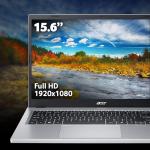 Acer Aspire Go 15 AG15-21P Laptop - AMD Ryzen 3 7320U, 8GB, 128GB SSD, Integrated Graphics, 15.6" Full HD, Windows 11, Silver