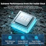 Aobante 10 Inch Tablet, Android 15 with 24GB RAM + 128GB ROM (1TB Expandable), Octa-Core, 1280x800 IPS HD Touchscreen, 5MP+8MP Dual Camera, 6000mAh, Tablet with Keyboard, Mouse, Widevine L1(Blue)