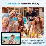 Aobante 10 Inch Tablet, Android 15 with 24GB RAM + 128GB ROM (1TB Expandable), Octa-Core, 1280x800 IPS HD Touchscreen, 5MP+8MP Dual Camera, 6000mAh, Tablet with Keyboard, Mouse, Widevine L1(Blue)