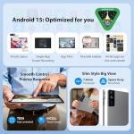 LINROM 3K Tablet 13 Inch & Android 15, 36GB RAM, 512GB ROM (Expand TF 1TB), 4G Lte & 5G WiFi, 2940 * 1840, 11580mAh, G99 2.2GHz, 13MP+8MP, Tablet with keyboard/GPS/Bluet/4 Speakers-Gray