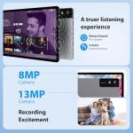 LINROM 3K Tablet 13 Inch & Android 15, 36GB RAM, 512GB ROM (Expand TF 1TB), 4G Lte & 5G WiFi, 2940 * 1840, 11580mAh, G99 2.2GHz, 13MP+8MP, Tablet with keyboard/GPS/Bluet/4 Speakers-Gray