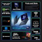Acer Predator Helios Neo 16S AI Gaming Laptop 16" 2560x1600 OLED 240Hz (100% DCI-P3) Intel 24-core Ultra 9 275HX 64GB DDR5 4TB SSD GeForce RTX 5070 Ti GDDR7 DLSS4 (Up to 992 AI Tops) Win11Pro ICP Hub