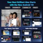 MUISOO Tablet 10 Inch Android 15, Tablets 16GB RAM 1TB Expandable, Android Tablet 1332 * 800 HD, 5G WiFi, BT5.4, 5MP Dual Camera, Tab PC 5000mAh Battery, GMS Widevine L1 (White)