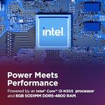 Lenovo A100 All-in-One Desktop PC | 23.8 inch Full HD | Intel Core i3-N305 | 8 GB RAM | 512 GB SSD | Wi-Fi 6 | Windows 11 Home | Wireless EOS Keyboard and Mouse | Cloud Grey |