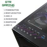 GTR Gaming PC – AMD Ryzen 5 5500, GeForce RTX 3050 6GB, 16GB DDR4 RAM, 1TB NVMe SSD, 650W PSU, Windows 11 Gaming Desktop Computer, Wi-Fi, ARGB Case, High Performance Prebuilt Gaming PC.