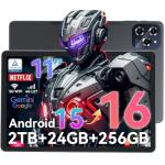 Newest Tablet 11 inch,Android 15 AI Tablets wIth SIM Card Slot(Upgradeable to Android 16),24GB RAM+256GB ROM(TF 2TB),5G WIFI|Octa-Core|8000 mAH|Widevine L1| Netflix|Bluetooth 5.0|GPS,4-Year Warranty