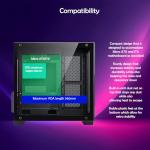 ionz Gaming PC - Desktop Computer, Ryzen 5 5600, NVIDIA RTX 5060,16GB RAM 1TB NVMe SSD, 240mm AIO Liquid Cooling, Windows 11, 650W 80+ PSU, WiFi, KZ 900 V2 - Black