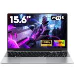 NAIKLULU 15.6 Inch Gamer Laptop i5-7Y54 Processor (1.2 to 3.2 Ghz), 16GB RAM 1TB SSD Cheap Gaming Laptop 2026 Computer with Backlit Keyboard/TF Card/Touchpad/6000Mah/46.2Wh
