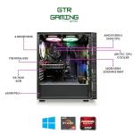 GTR Gaming PC – Ryzen 5 5500 Desktop Computer, Radeon RX 7600 8GB Graphics, 16GB DDR4 RAM, 1TB NVMe SSD, 650W Power Supply, Windows 11 Gaming Desktop PC, Wi-Fi, ARGB Case.