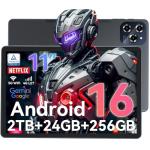 Tablet 11 Inch With SIM Card Slot,Android 16 Tablet with Gemini AI,24GB RAM 256GB ROM Expandable to 2TB, T615 Octa-Core Gaming tablet,8000mAh with 18W Fast Charge Tablette android ，4 Year Warrant