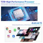Hasskya Tablet 10 inch Android 15, 2025 New Touchscreen Tablets, 18GB RAM 128 ROM, 1TB Expandable, Widevine L1 Compatible Octa-Core Tablet with WiFi 5, 6000mAh, T310 CPU, Dual Camera (5MP+8MP)