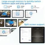 DMOAO Tablet 11 inch with Widevine L1, 8000 mAh + 18W Fast Charge, Android Tablets with 20GB RAM + 128GB ROM, 13 MP + 5 MP, 5G WiFi, GPS, Octa-Core 2.0 GHz, Face ID, 1280 * 800, Blue