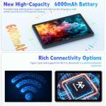Hasskya Tablet 10 inch Android 15, 2025 New Touchscreen Tablets, 18GB RAM 128 ROM, 1TB Expandable, Widevine L1 Compatible Octa-Core Tablet with WiFi 5, 6000mAh, T310 CPU, Dual Camera (5MP+8MP)