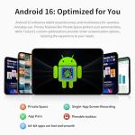 TECLAST T65 Tablet 13.4 Inch, Android 16 Tablet, 26GB RAM 256GB ROM(TF 4TB), 10000mAh, 120Hz, 2.2GHz gaming Tablet, 4G LTE Dual SIM,1920x1200 IPS, Quad-Core Large Tablet, 5+13MP, GPS, Widevine L1