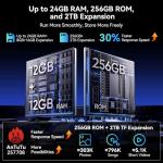 Tablet 10 Inch,Android 16 AI Tablets,24GB +256GB/2TB,FHD Gaming Tablet With Pen and Keyboard Kits,5G WiFi,Octa-Core,8MP AI Camera,Widevine L1+Stereo Speaker,GPS,Fast Charge