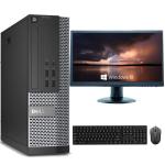 Gaming PC OptiPlex SFF Desktop Computer i7 3770 16GB RAM 256GB SSD + 1TB HDD + GT1030 2GB 22” New HDMI TFT + Gaming Keyboard & Mouse Windows 11 Pro