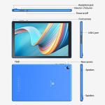 PRITOM 10 inch Android 12 Tablet,2GB RAM, 32GB ROM, 6000Mah, Expand to 512GB, Quad Core Processor, 10 inch Tablet, Android Tablets HD IPS Screen, Camera, Wi-Fi, Bluetooth, Tablet PC(Blue)