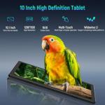 Whitedeer 10 inch Android 15 Tablet, Android Tablet with 30GB+128GB+1TB, Face ID, 5MP 8MP Camera, Split Screen, 1280x800 IPS Display, 5000mAh Battery, WiFi 6 5G 2.4G, Bluetooth 5.3, Widevine L1, Black